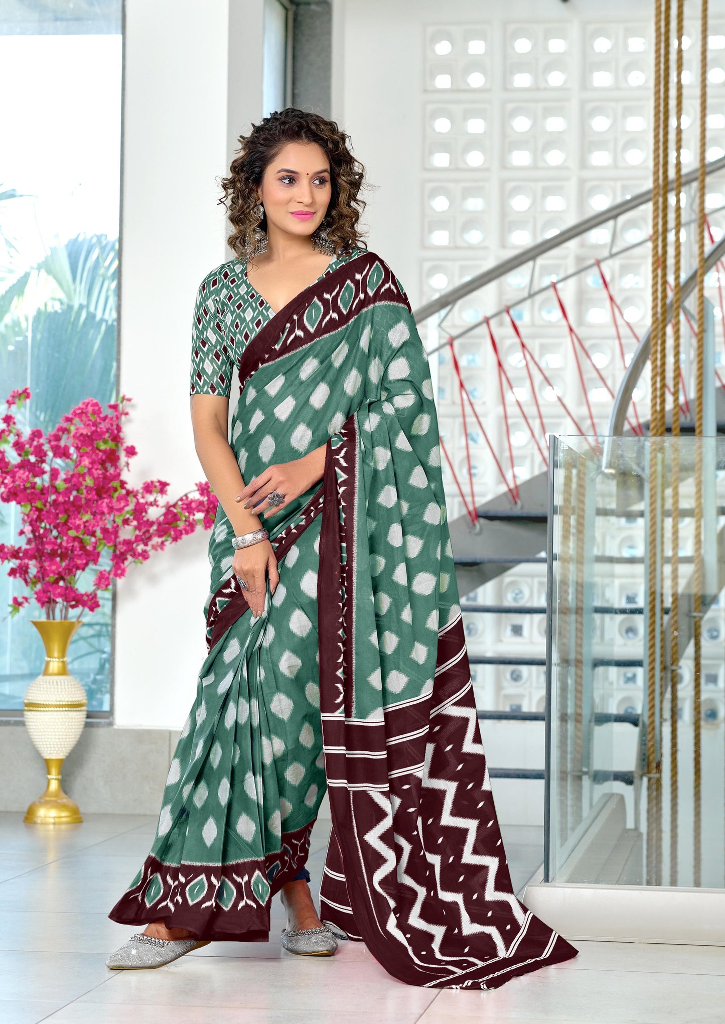 Kayatri New Hand Block Printed Cotton Saree