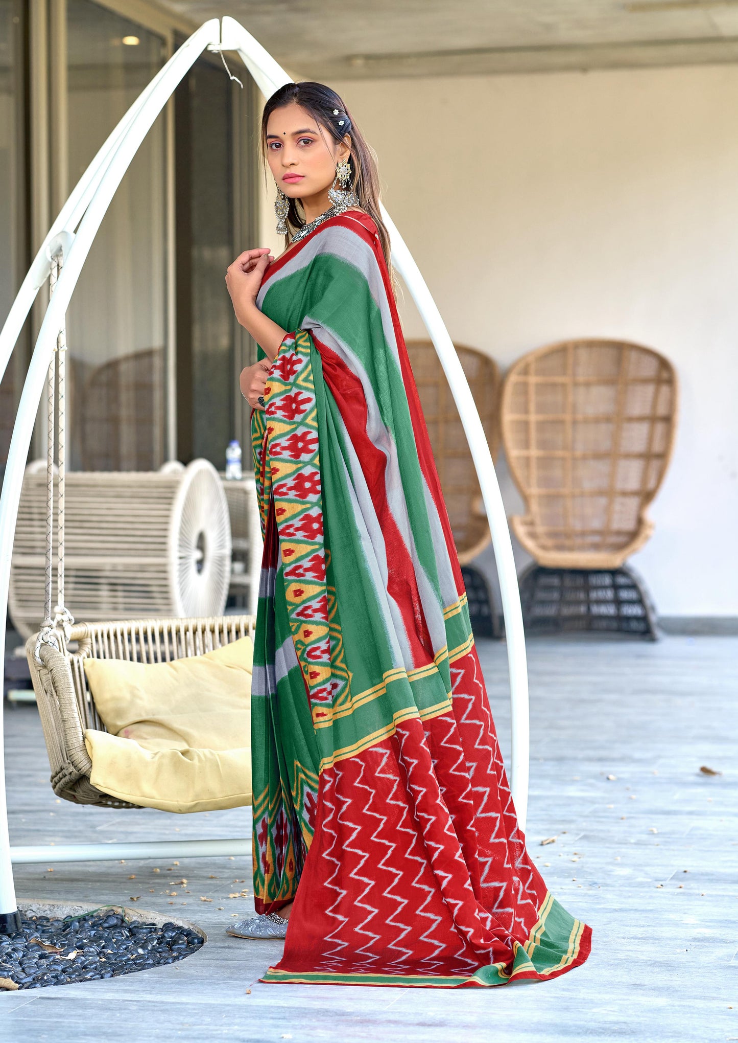 Kayatri New Mulmul Cotton Hand Block Print Saree