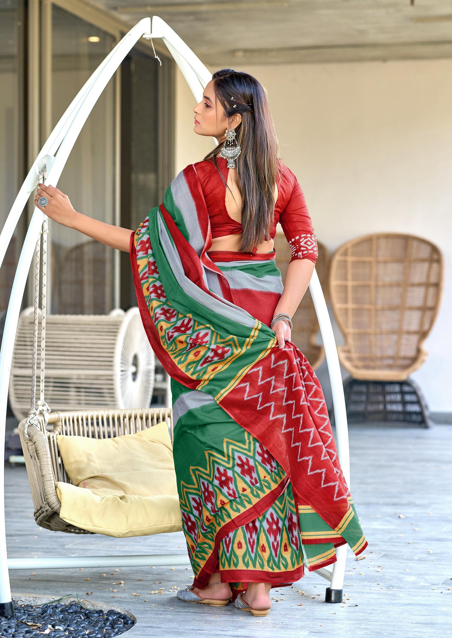 Kayatri New Mulmul Cotton Hand Block Print Saree