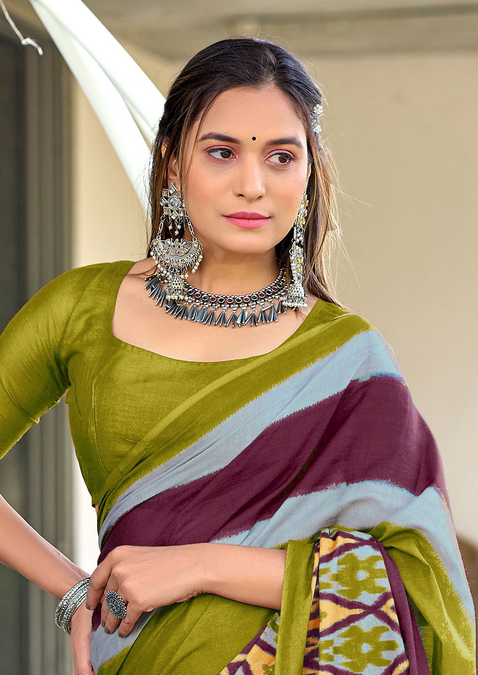 Kayatri New Mulmul Cotton Hand Block Print Saree