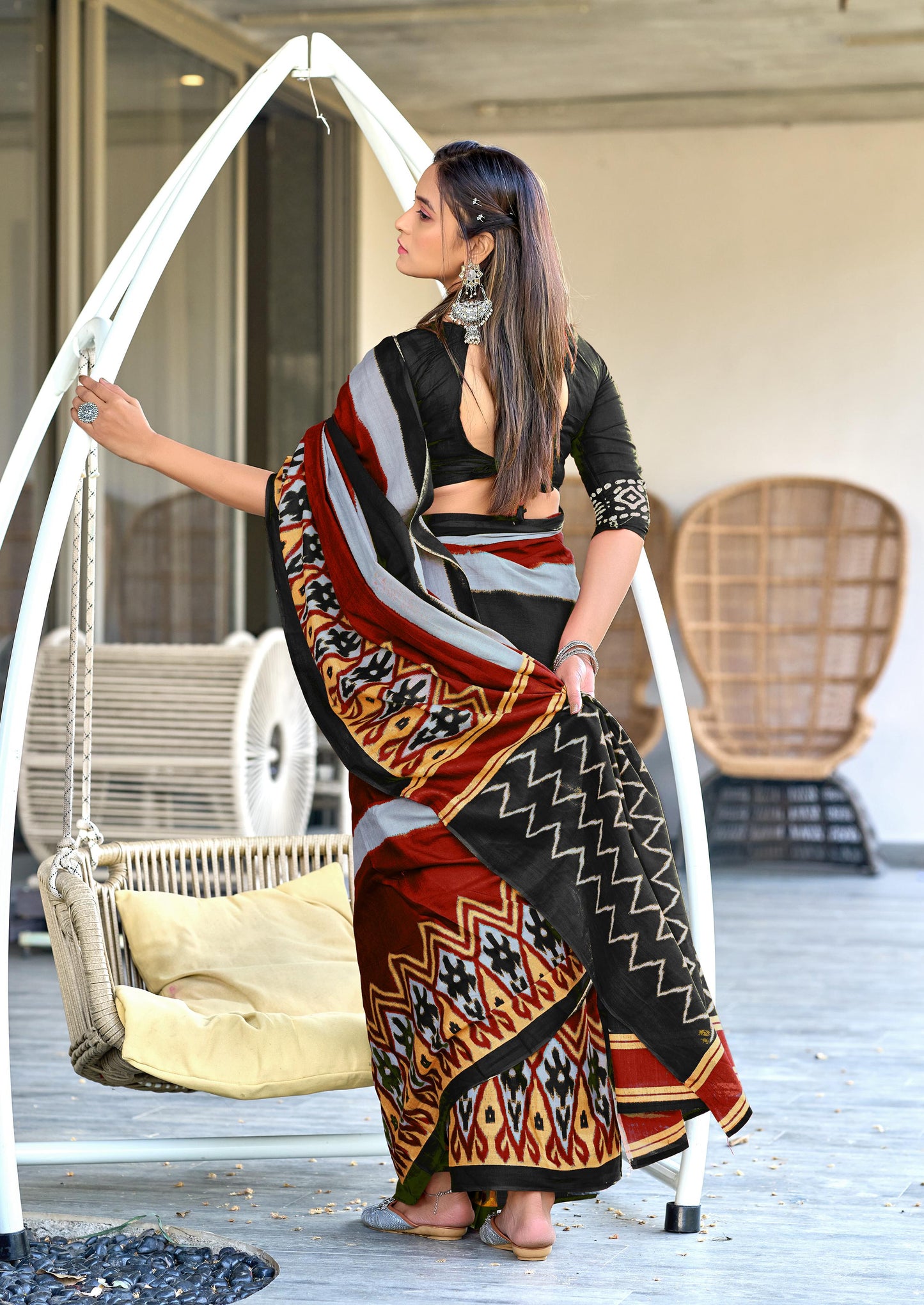 Kayatri New Mulmul Cotton Hand Block Print Saree
