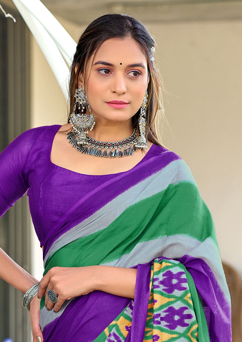 Kayatri New Mulmul Cotton Hand Block Print Saree