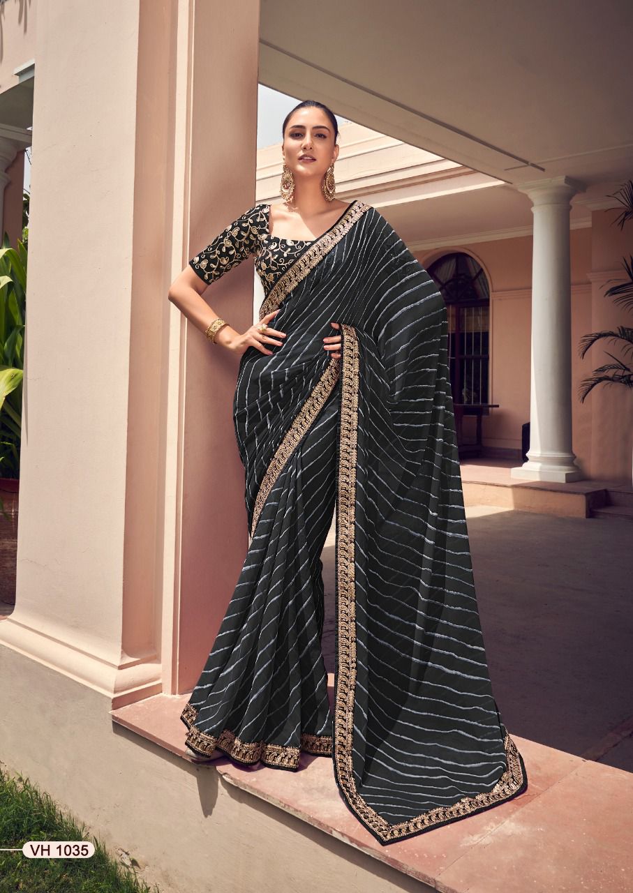 Kayatri New Geoegete Leheriya Style Saree