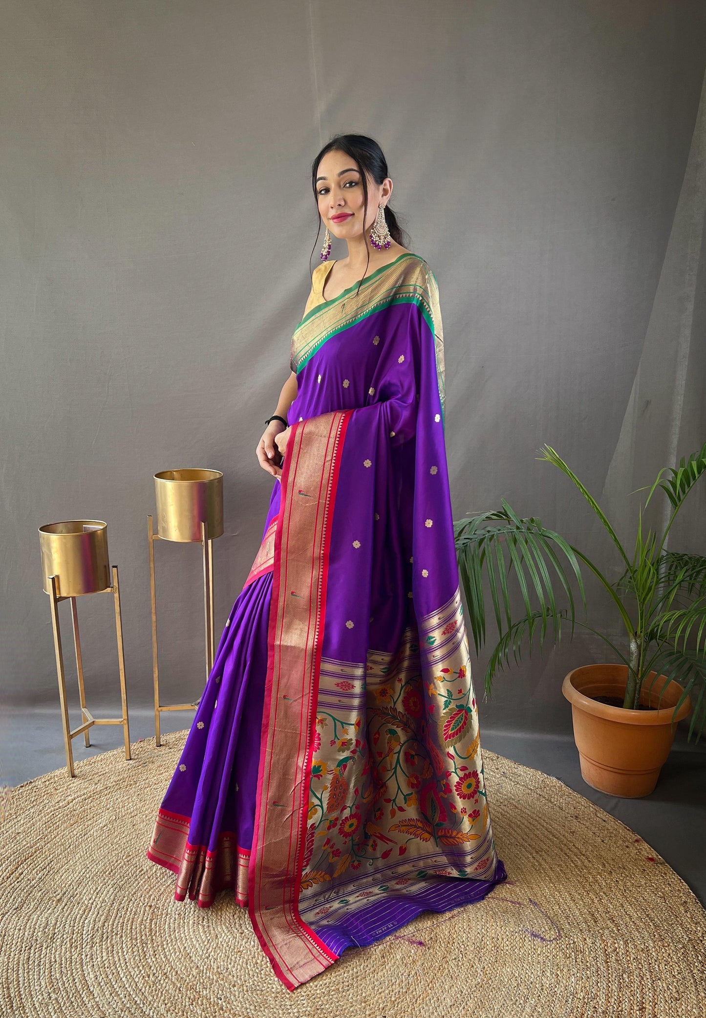 Kayatri New Ganga Jamuna Border Combination Saree