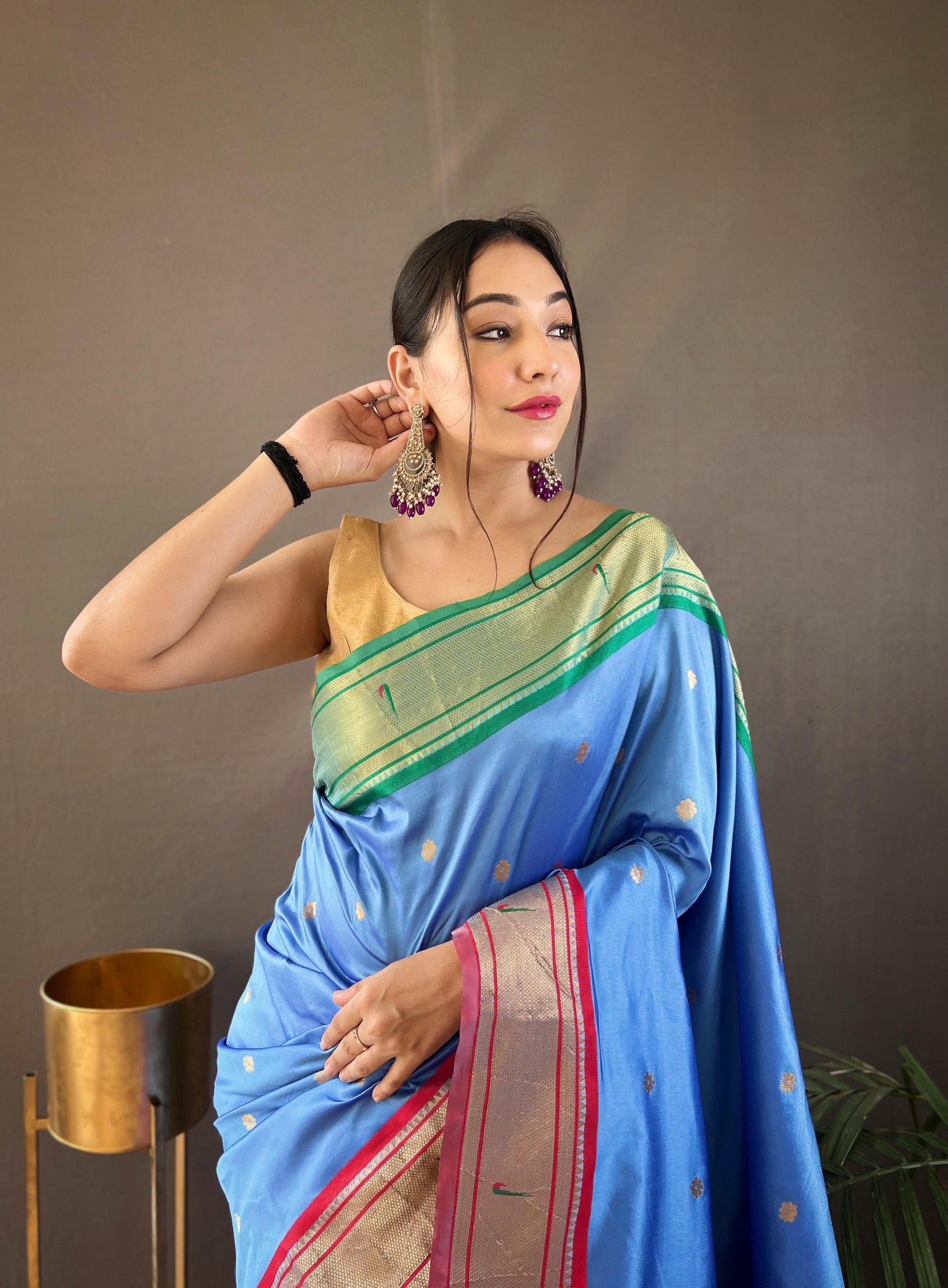 Kayatri New Ganga Jamuna Border Combination Saree
