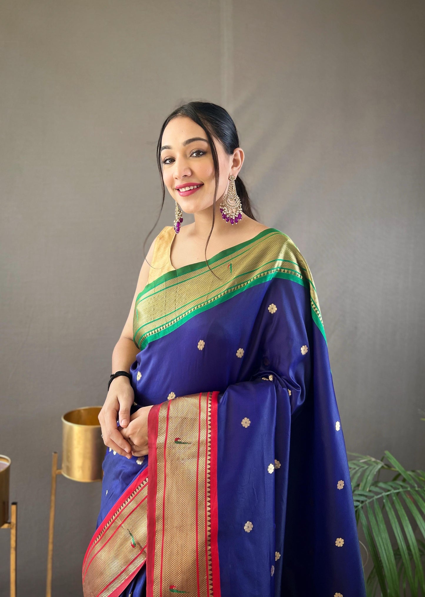 Kayatri New Ganga Jamuna Border Combination Saree