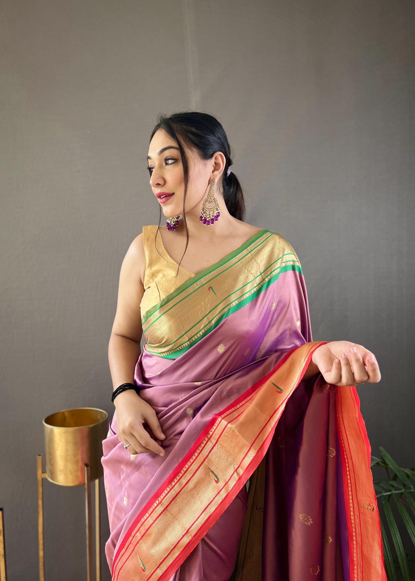 Kayatri New Ganga Jamuna Border Combination Saree