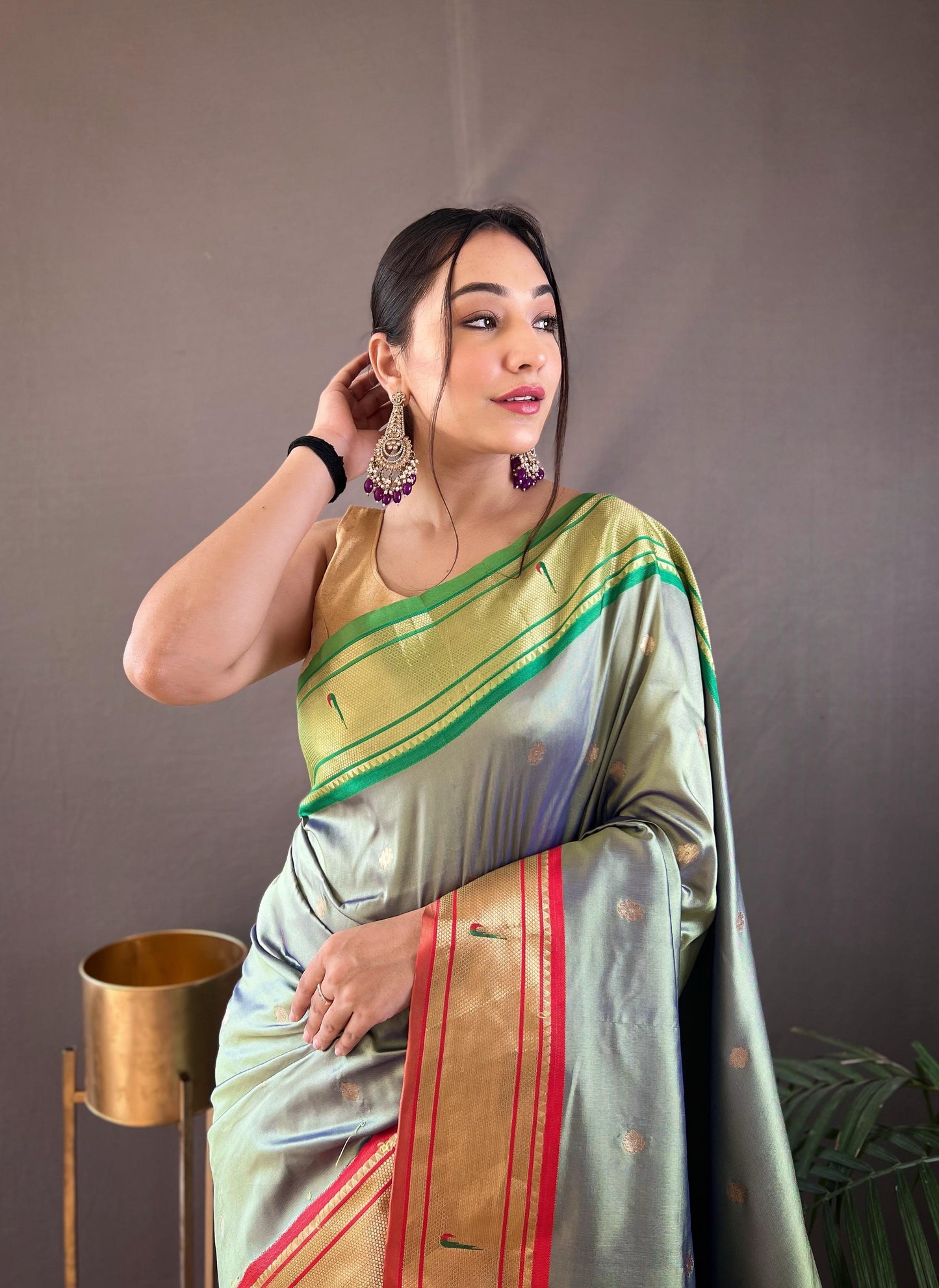 Kayatri New Ganga Jamuna Border Combination Saree