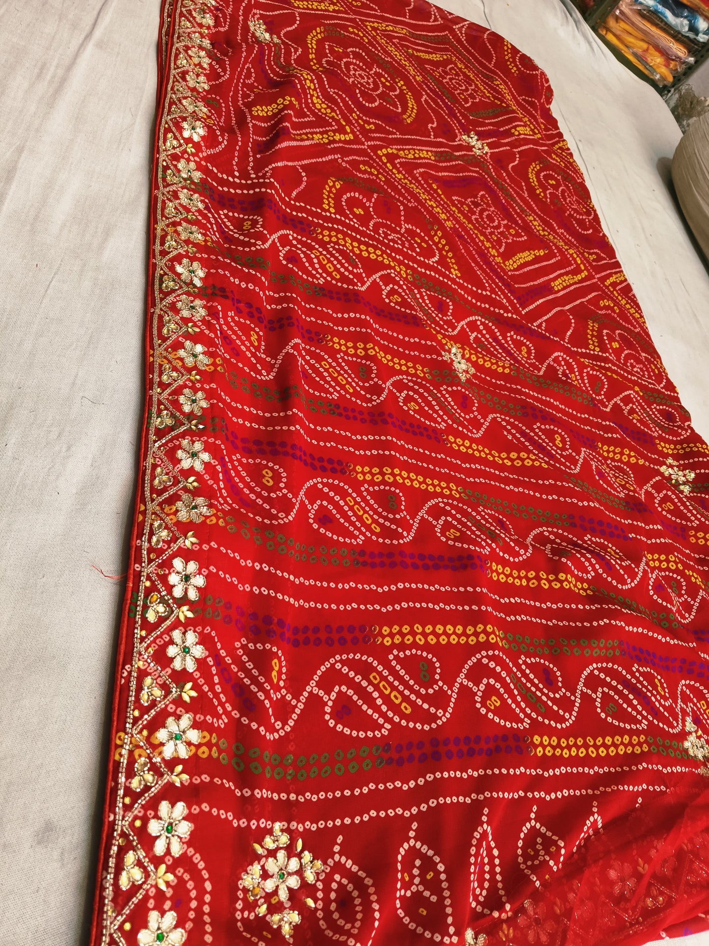 Kayatri New Traditional Rajasthani Style Georgette Fabric Saree