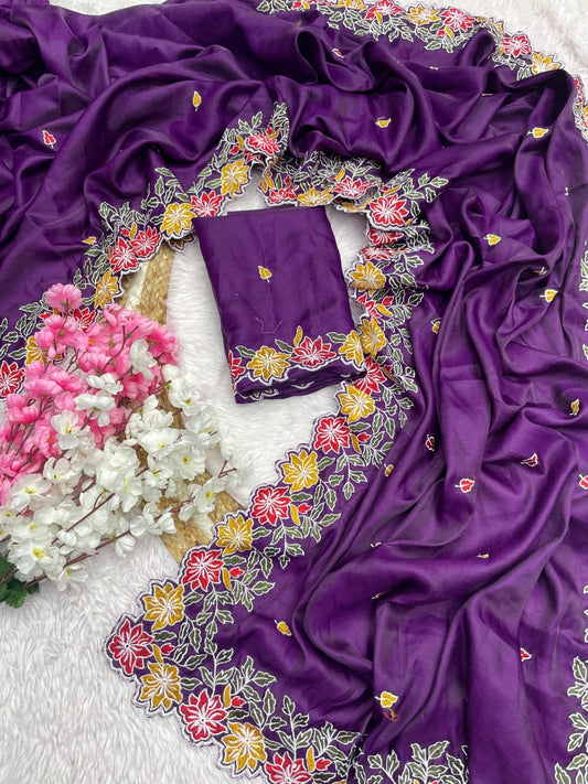 Kayatri New Soft Tussar Silk Designer Saree