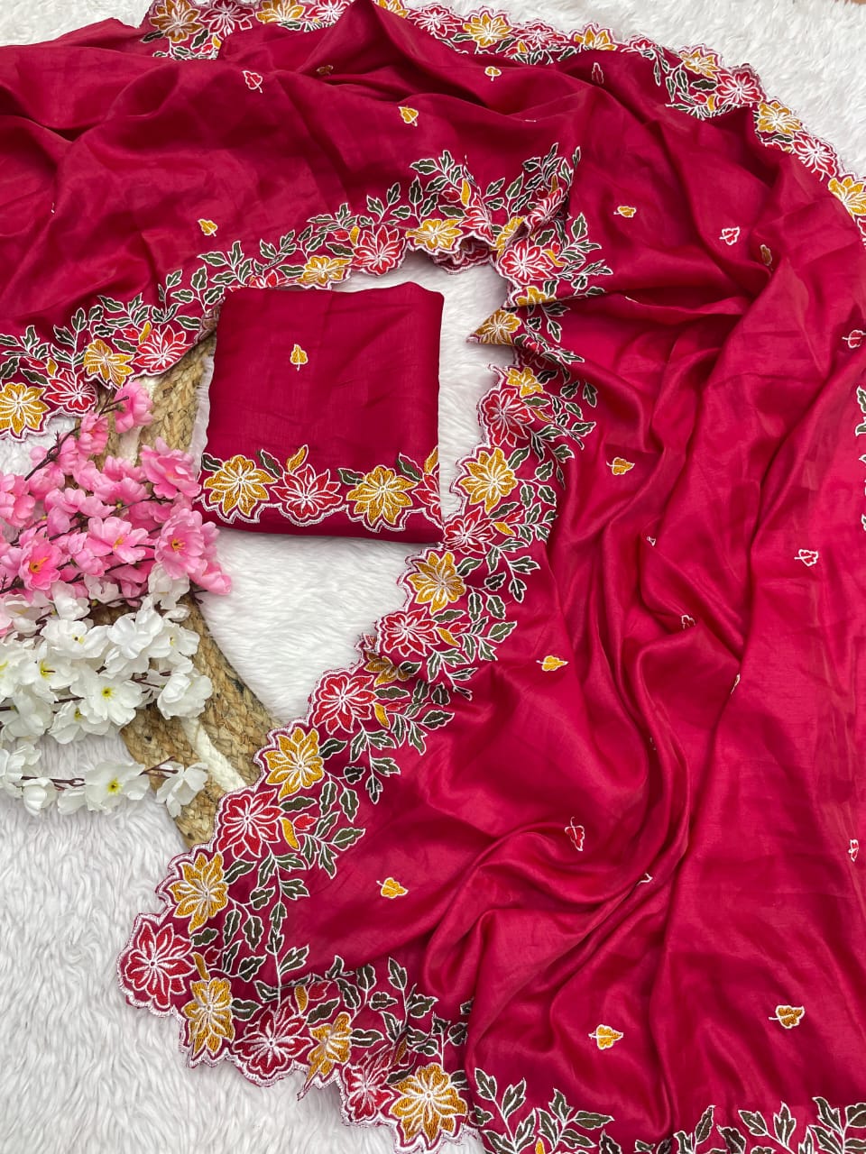 Kayatri New Soft Tussar Silk Designer Saree