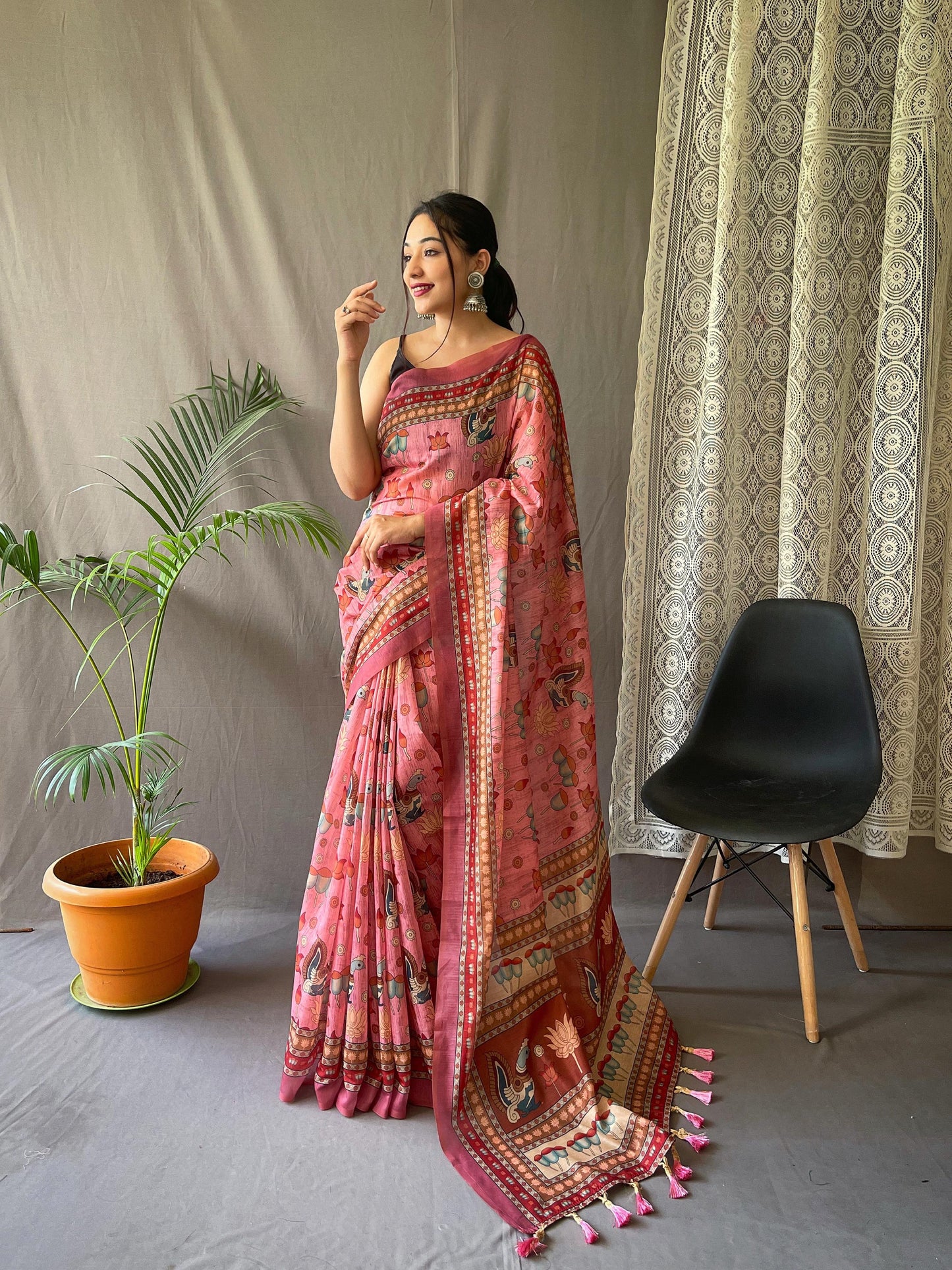Kayatri New Pure Malai Cotton Digital Print Saree