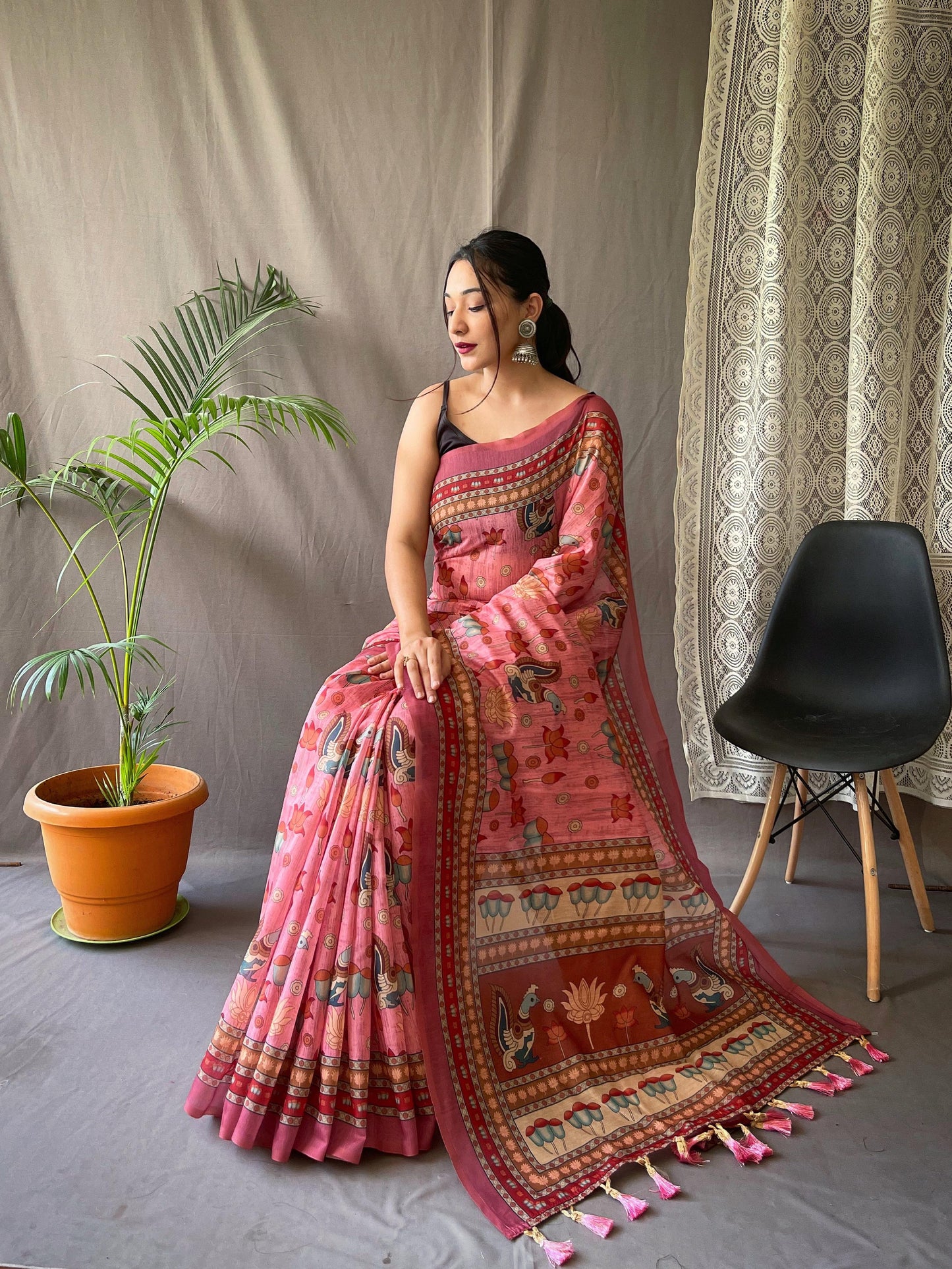 Kayatri New Pure Malai Cotton Digital Print Saree