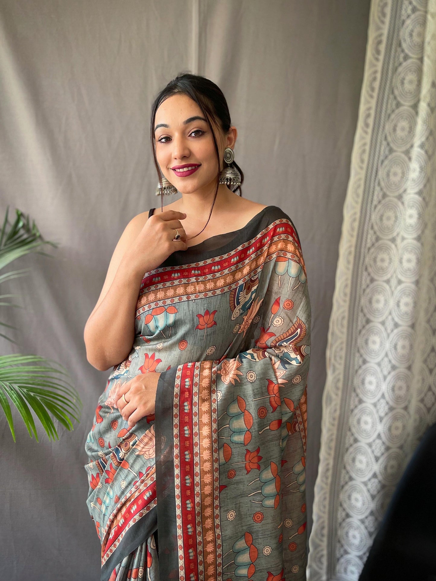 Kayatri New Pure Malai Cotton Digital Print Saree