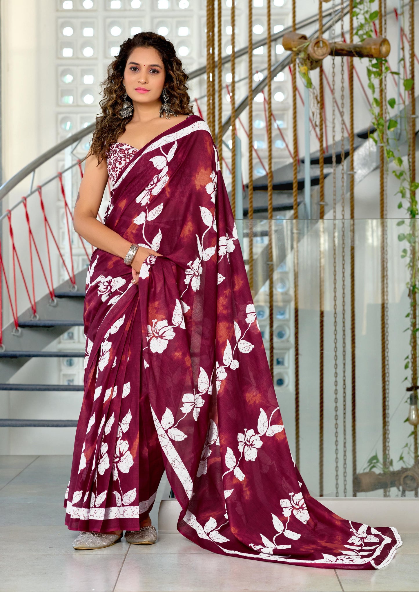 Kayatri New Mulmul Cotton Hand Block Print Saree