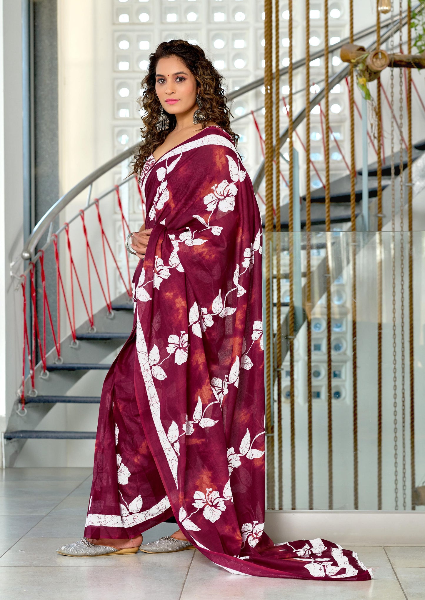 Kayatri New Mulmul Cotton Hand Block Print Saree