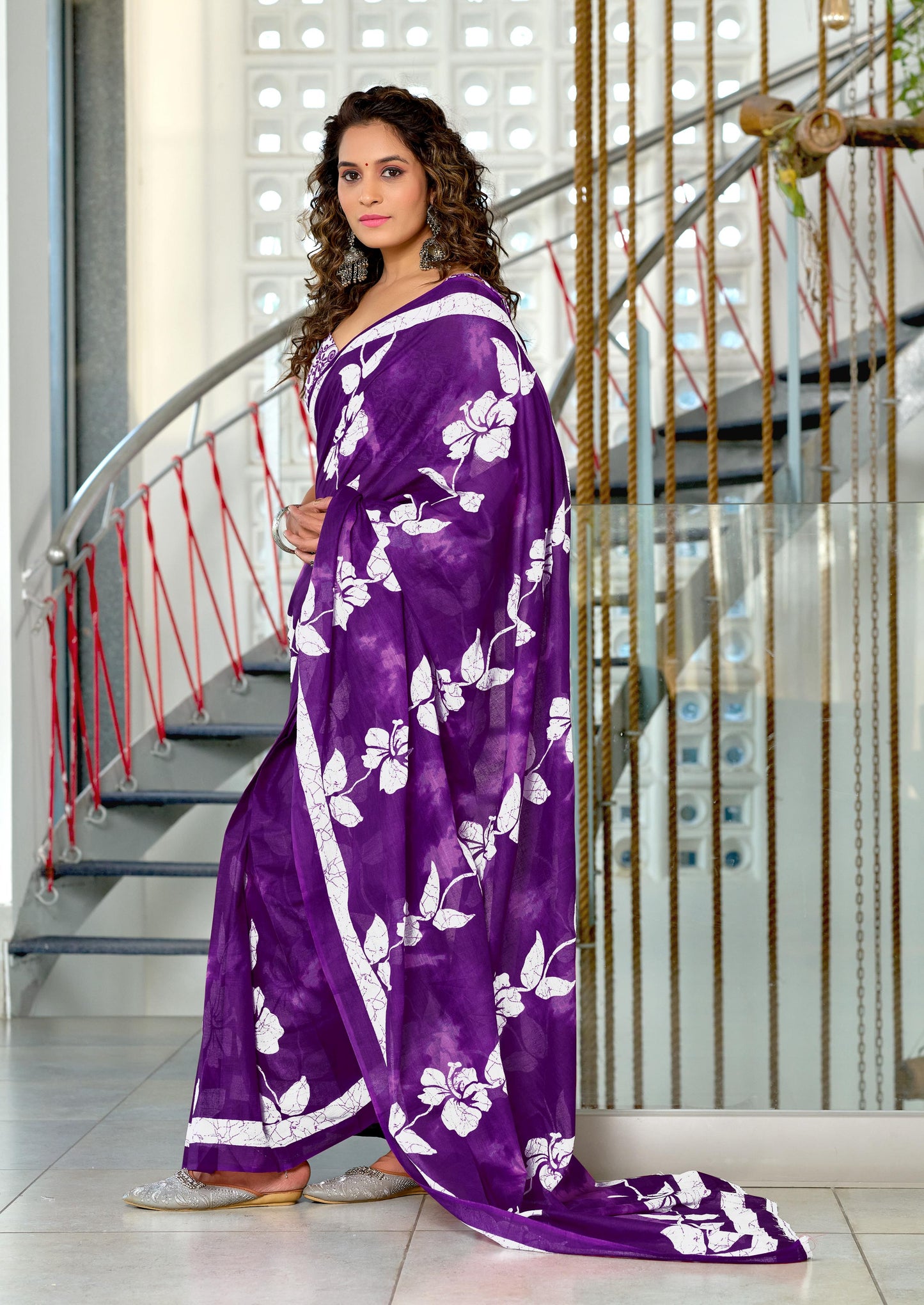 Kayatri New Mulmul Cotton Hand Block Print Saree