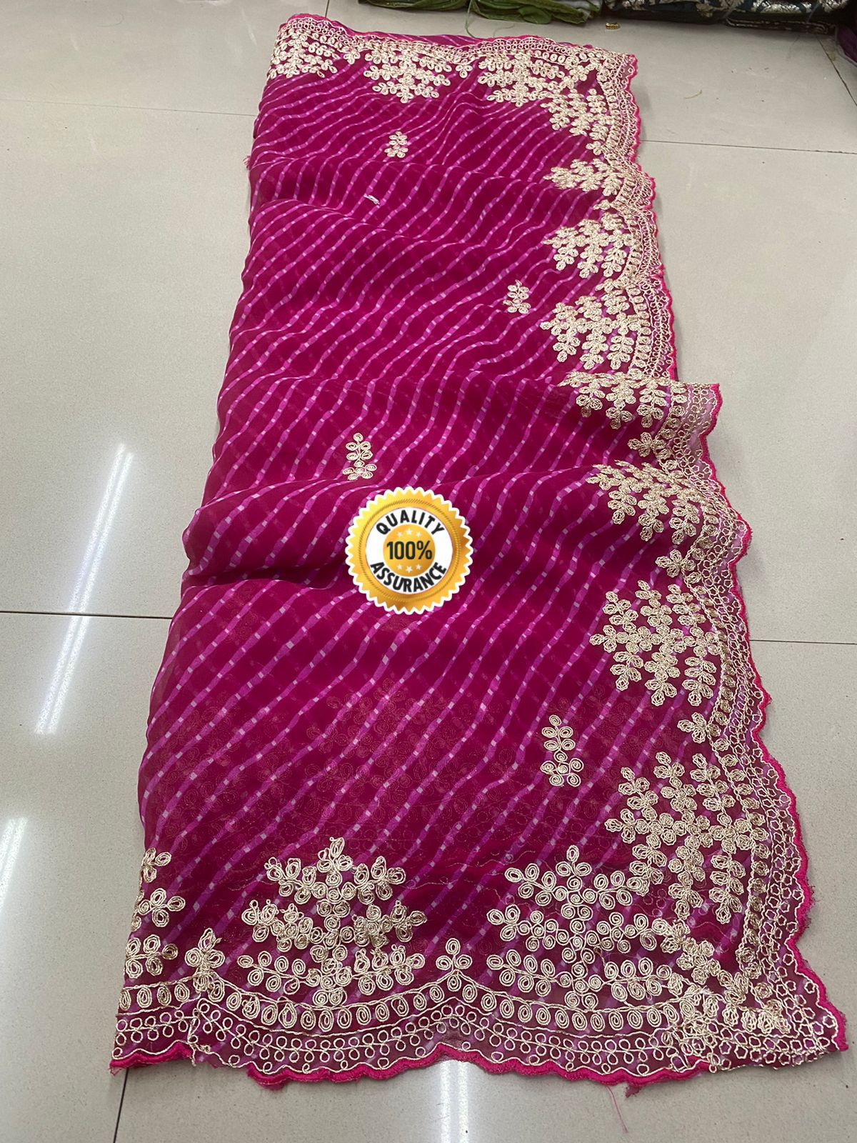 Kayatri New Georgette Leheriya Bandhani Saree