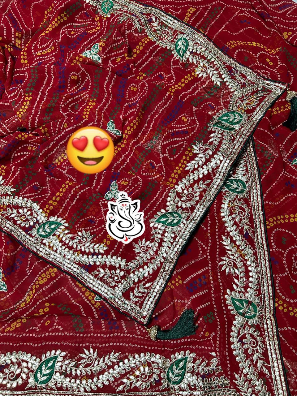 Kayatri New Rajasthani Marwadi Chunri Saree