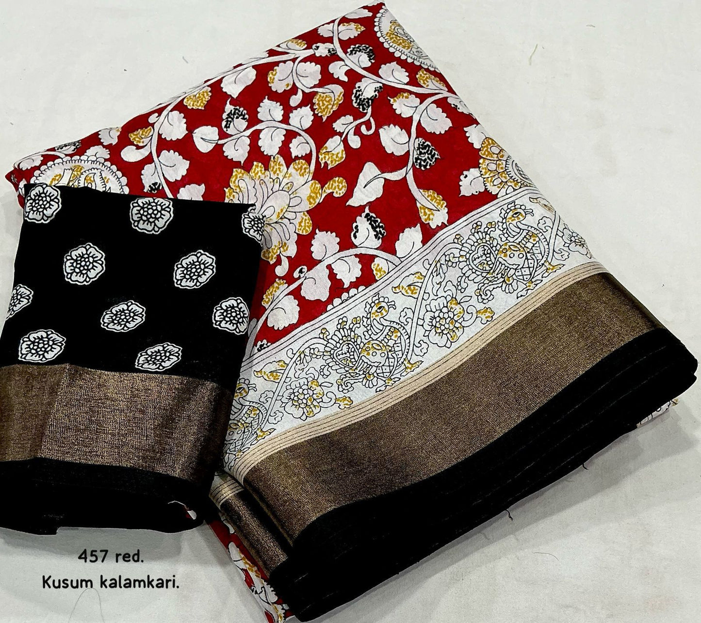 Kayatri New  Fancy Kalamkari Printed Saree