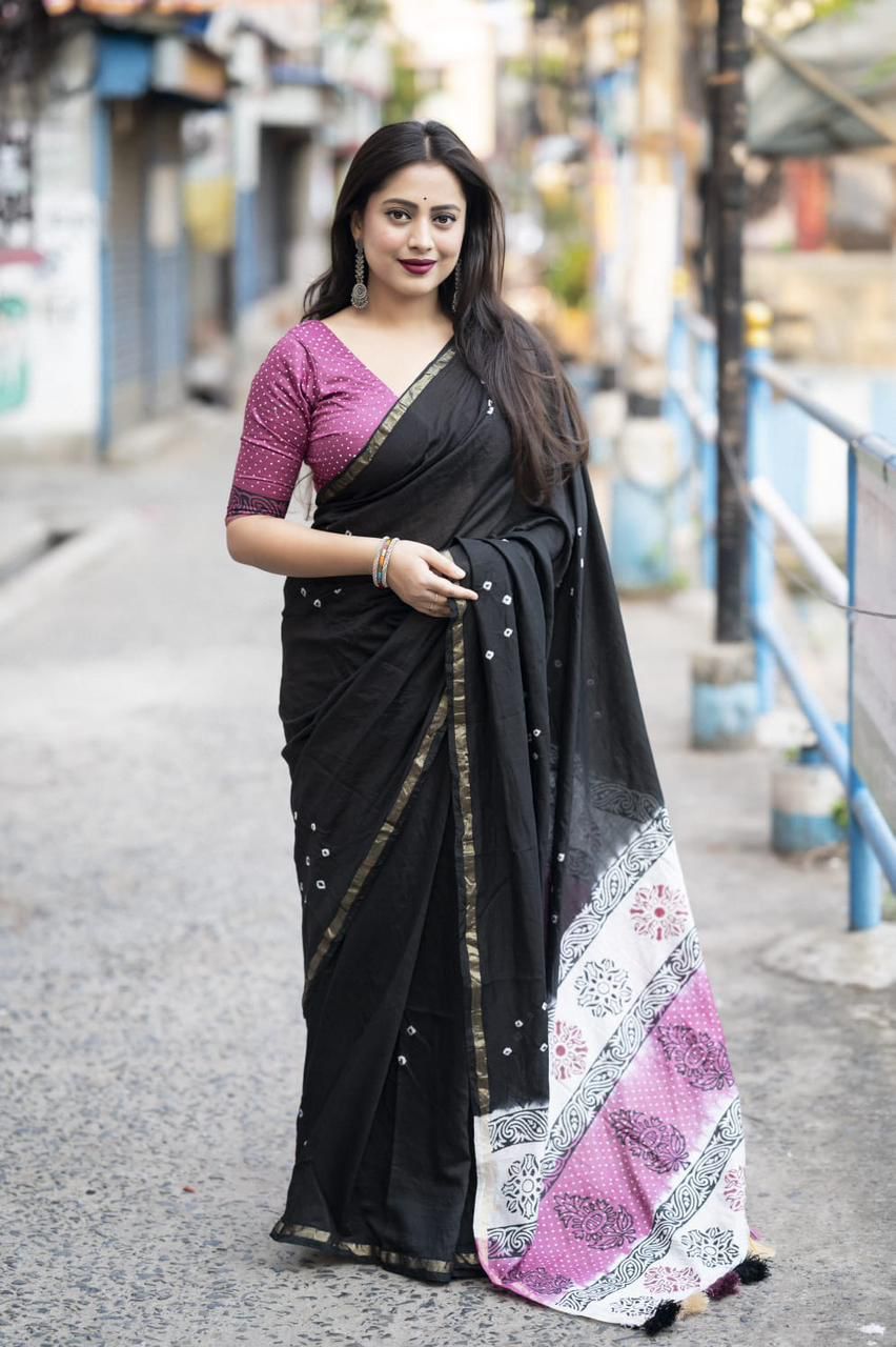 Kayatri New Soft Pure Chanderi Cotton Saree