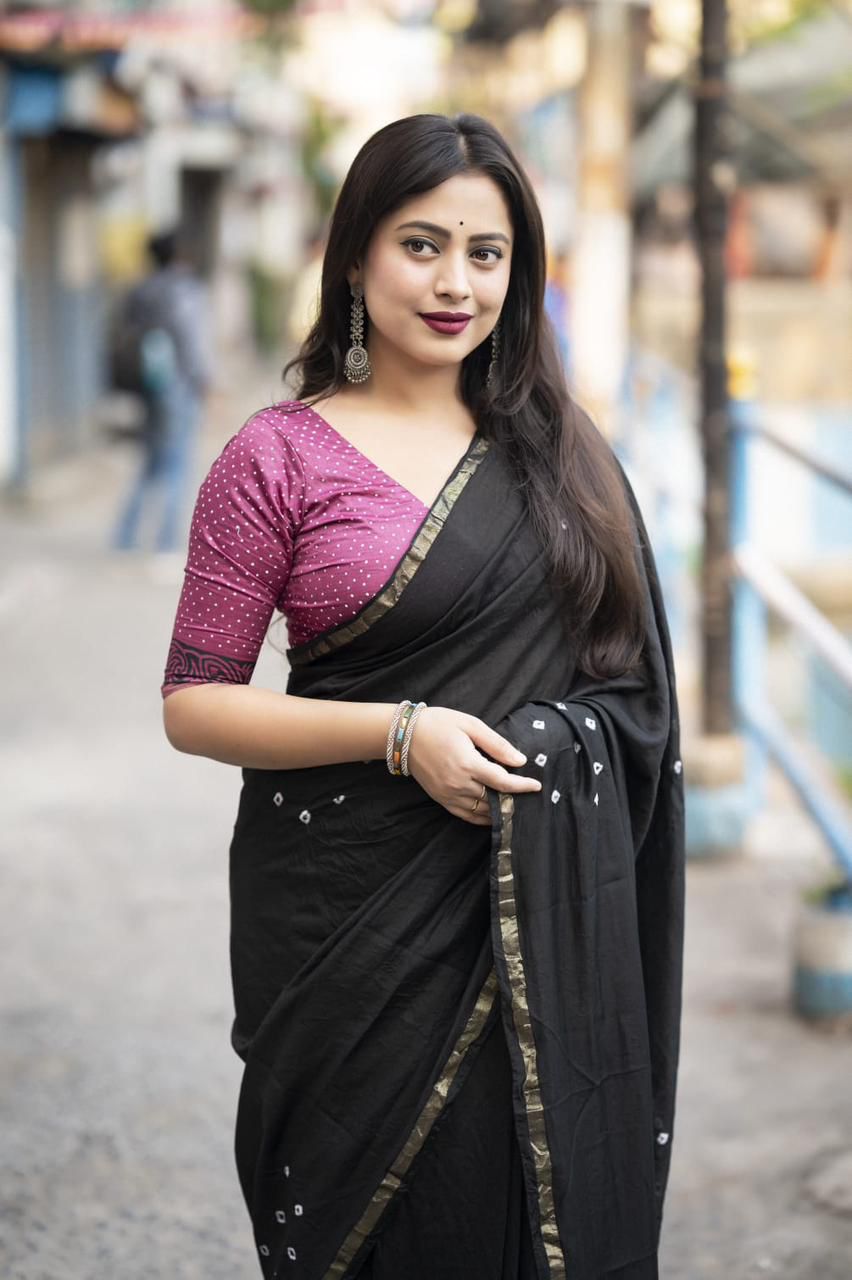 Kayatri New Soft Pure Chanderi Cotton Saree