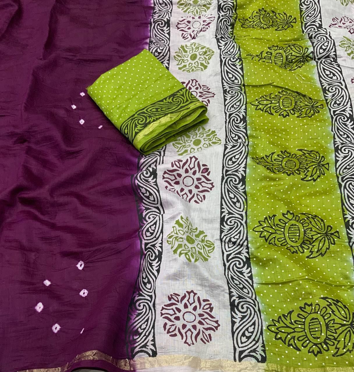Kayatri New Soft Pure Chanderi Cotton Saree
