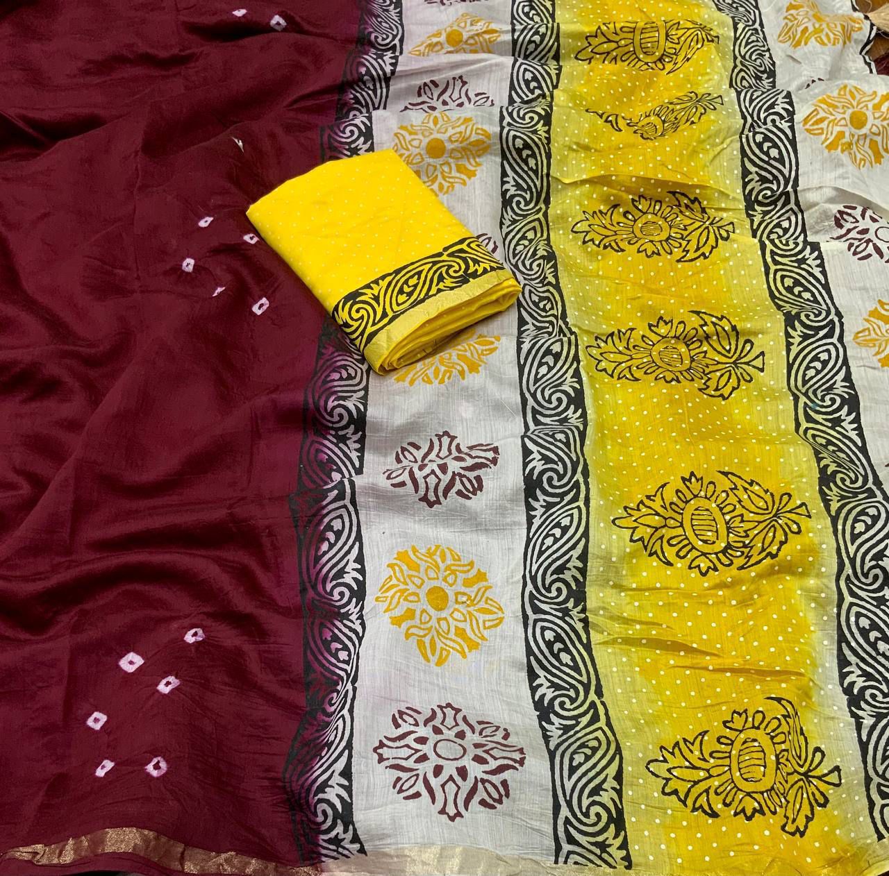 Kayatri New Soft Pure Chanderi Cotton Saree