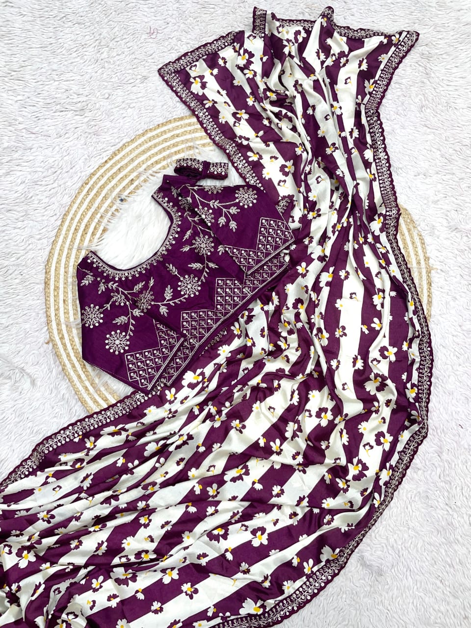 Kayatri New Chinon Silk Ready to Wear Saree