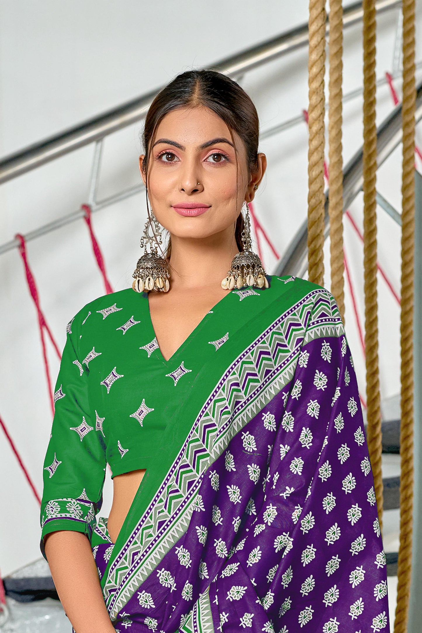 Kayatri New Mulmul Cotton Hand Block Print Saree