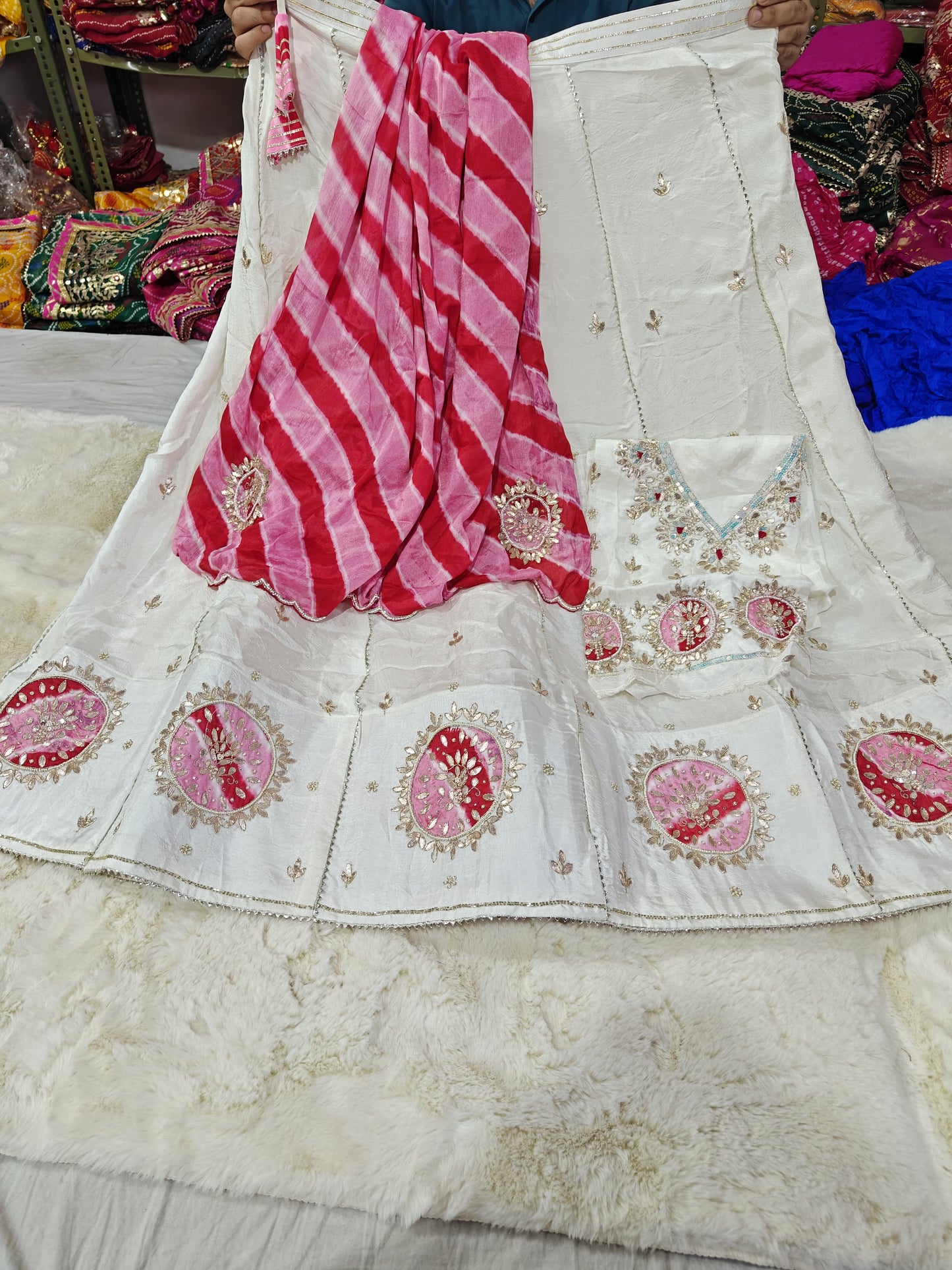Kayatri New Pure Upada Silk Gotapatti Handwork Lehenga