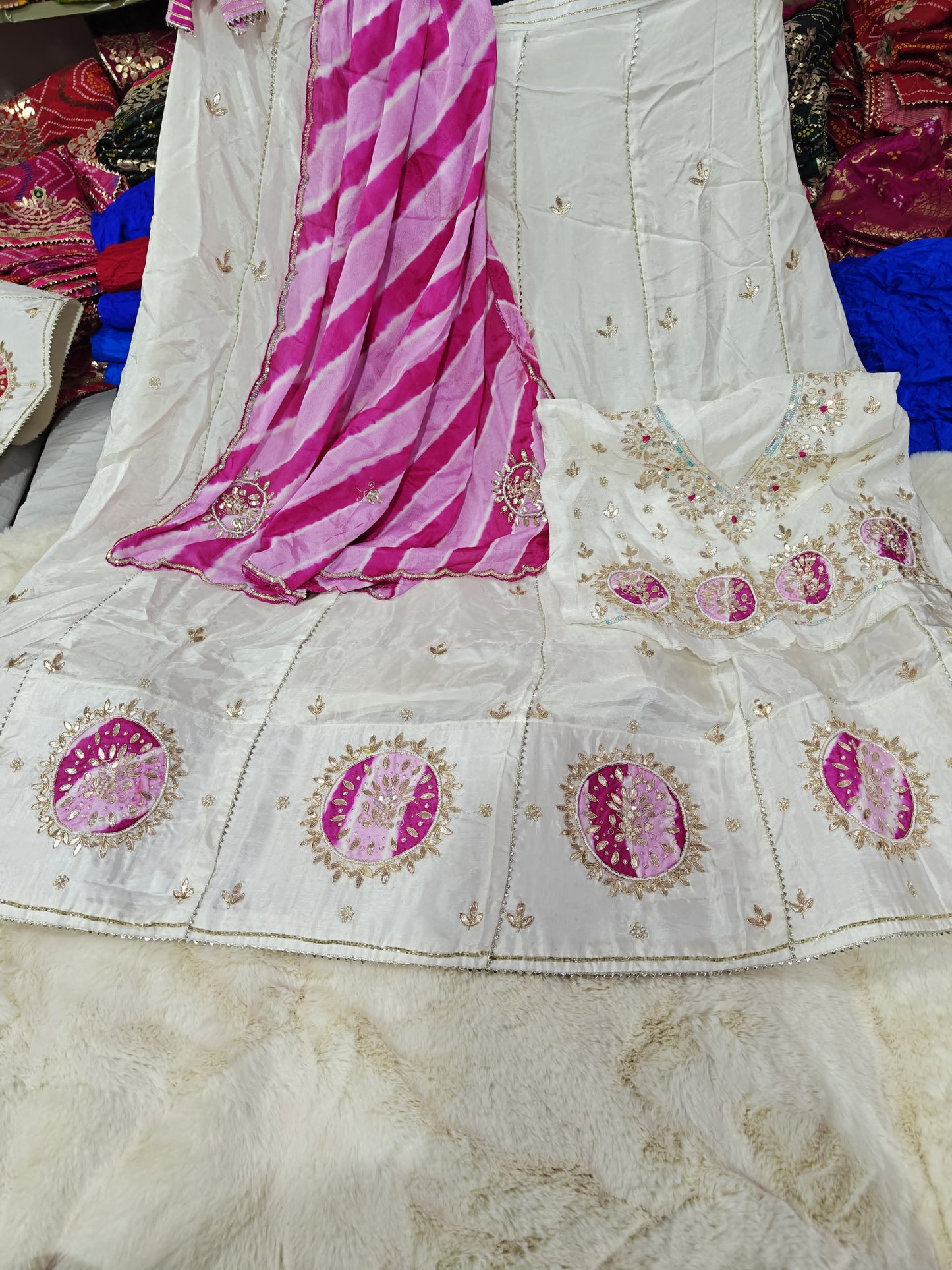 Kayatri New Pure Upada Silk Gotapatti Handwork Lehenga