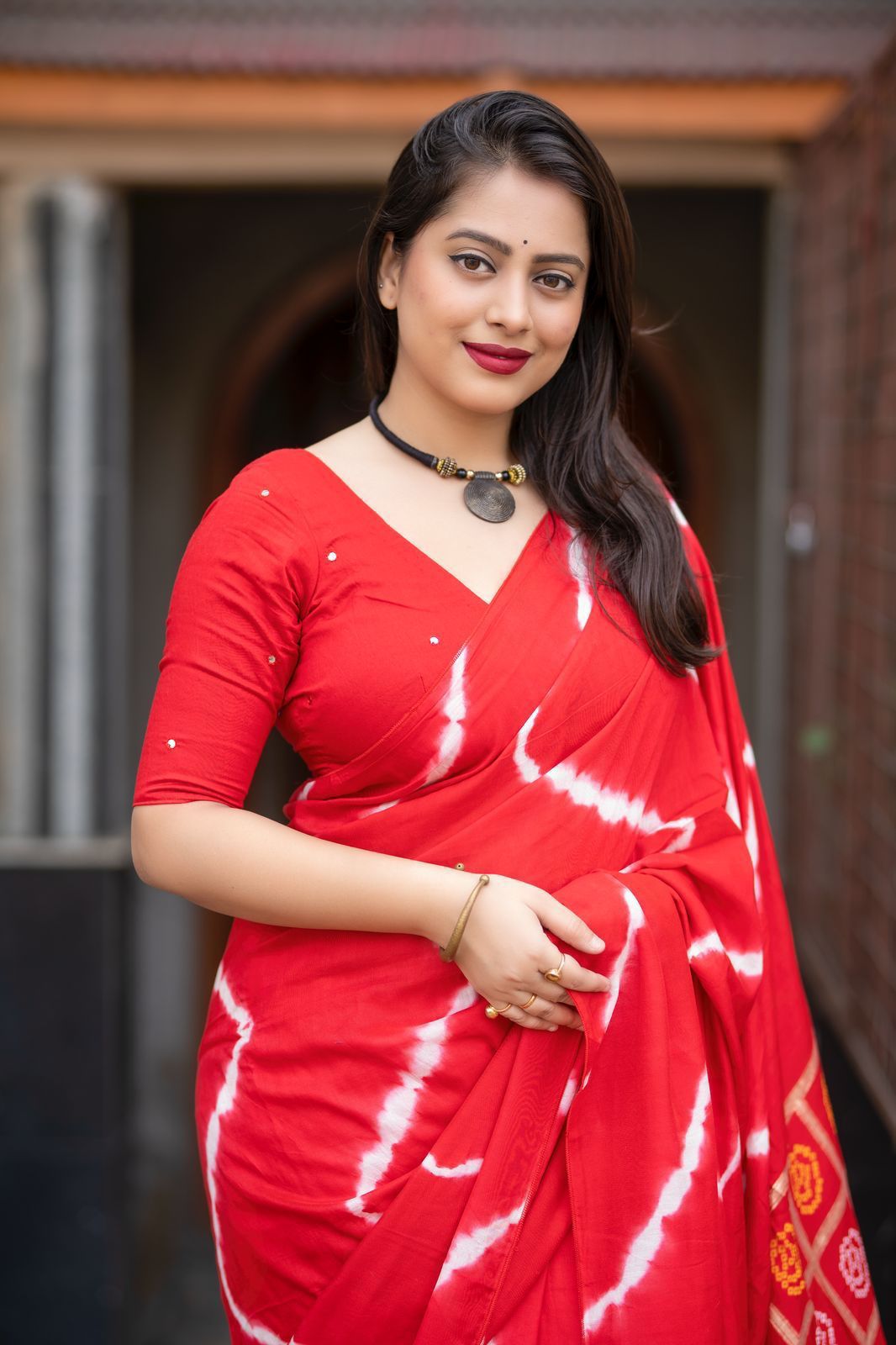 Kayatri New Traditional Ghatchola Bhandani Leheriya saree