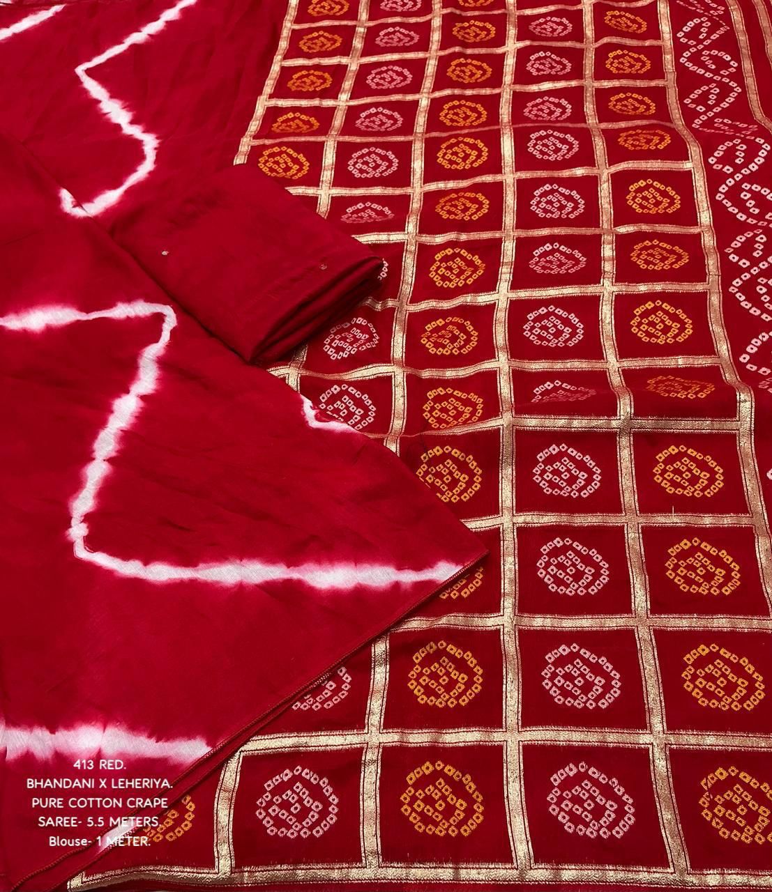 Kayatri New Traditional Ghatchola Bhandani Leheriya saree