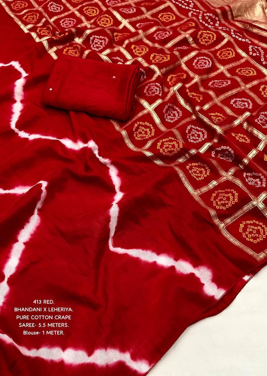 Kayatri New Traditional Ghatchola Bhandani Leheriya saree