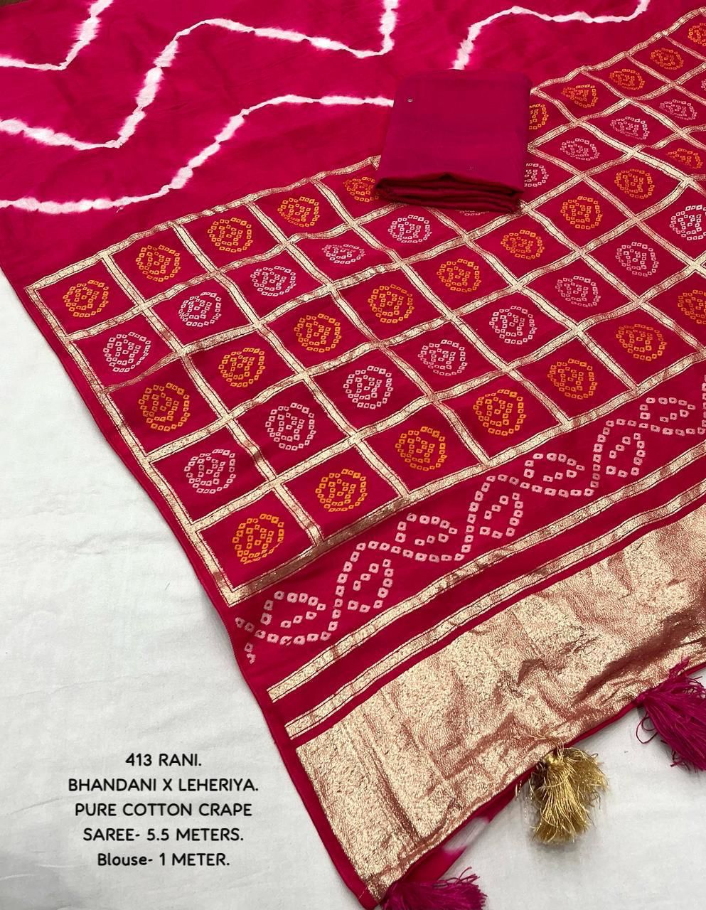 Kayatri New Traditional Ghatchola Bhandani Leheriya saree