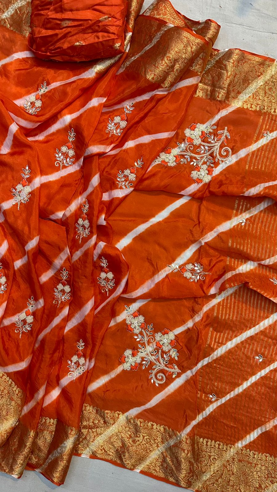 Kayatri New Designer Leheriya Style Saree