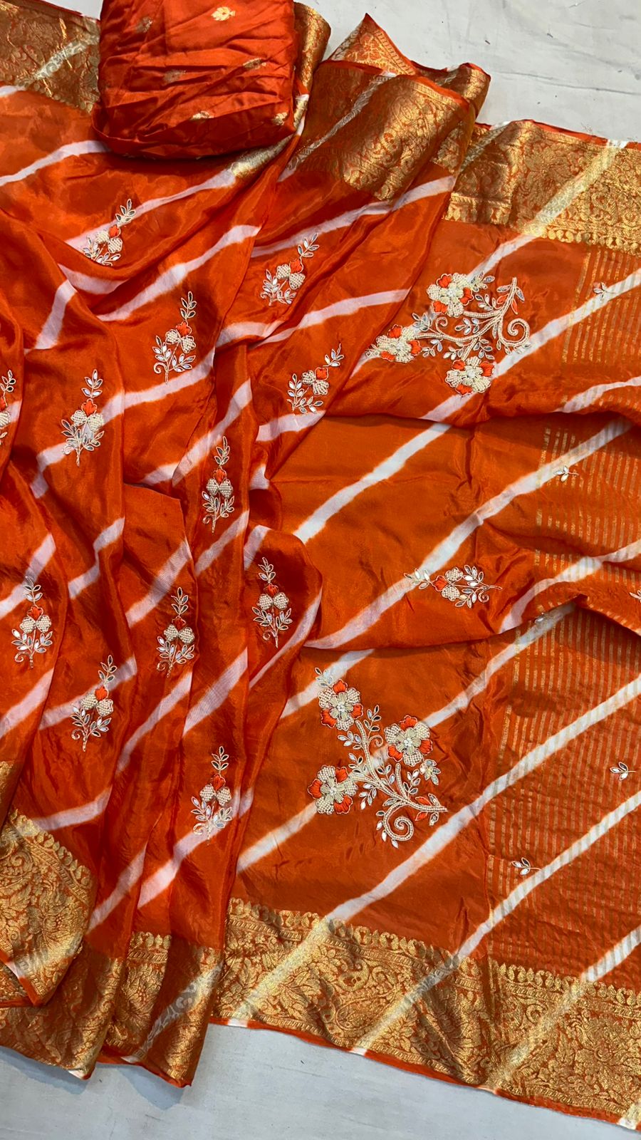 Kayatri New Designer Leheriya Style Saree