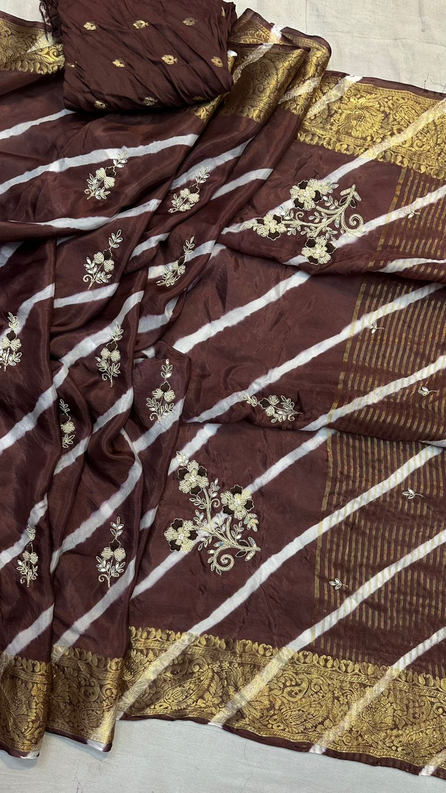 Kayatri New Designer Leheriya Style Saree