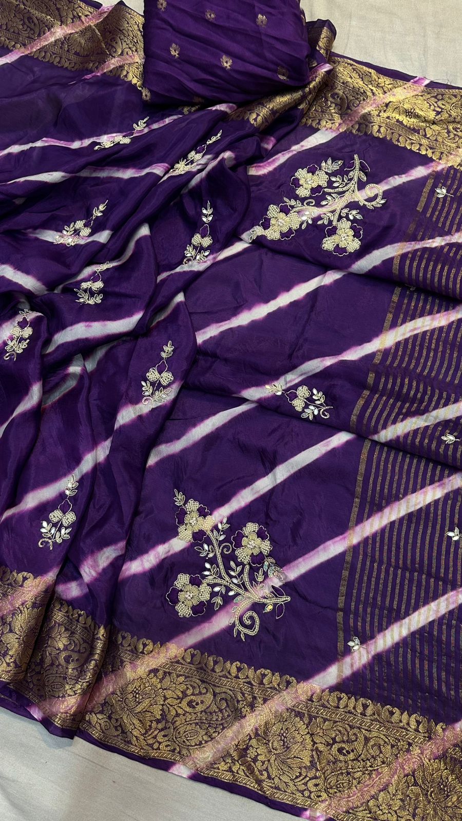 Kayatri New Designer Leheriya Style Saree
