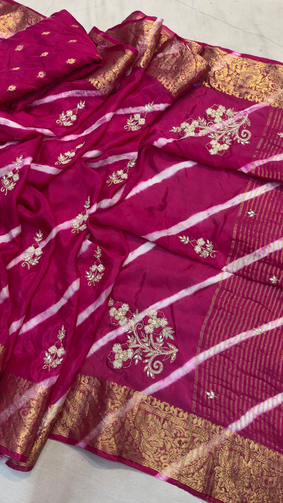 Kayatri New Designer Leheriya Style Saree