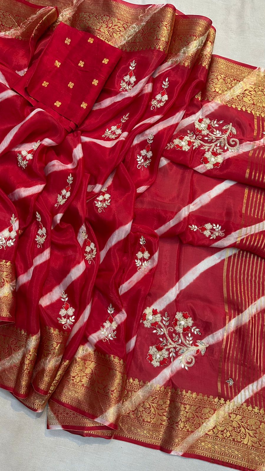 Kayatri New Designer Leheriya Style Saree