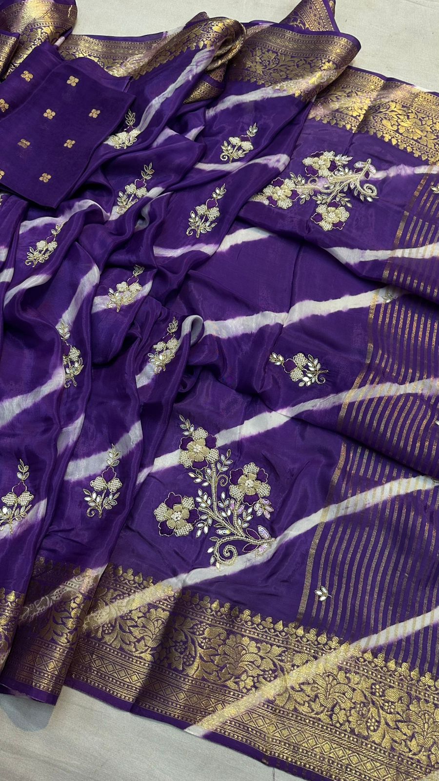 Kayatri New Designer Leheriya Style Saree