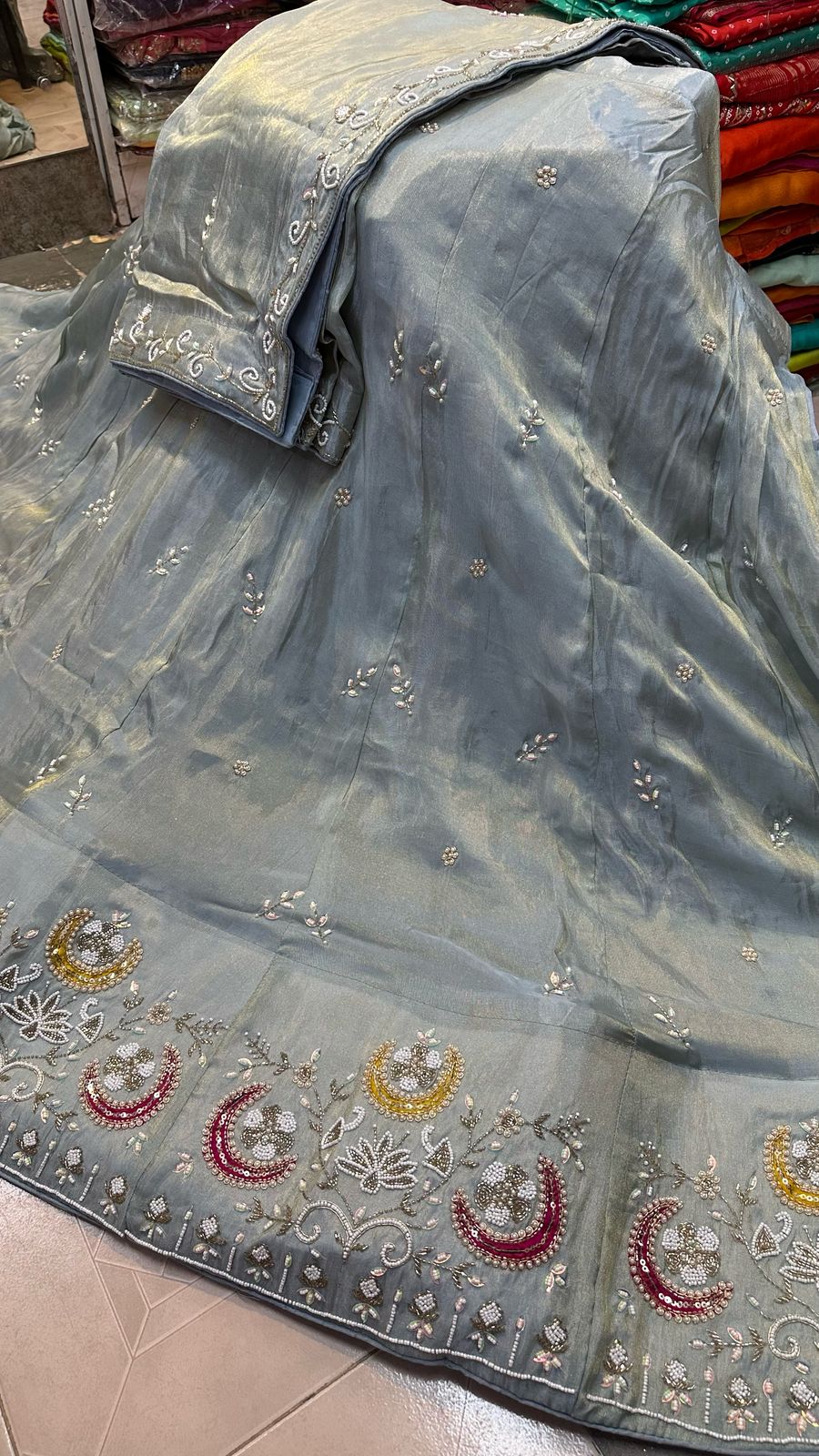 Kayatri  New Designer Pure Cosmos Silk Lehenga