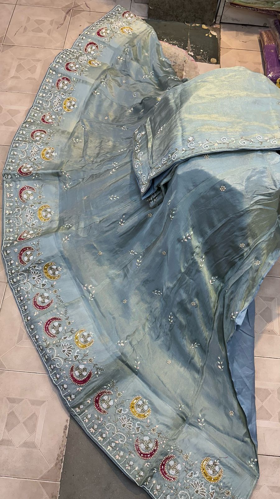 Kayatri  New Designer Pure Cosmos Silk Lehenga