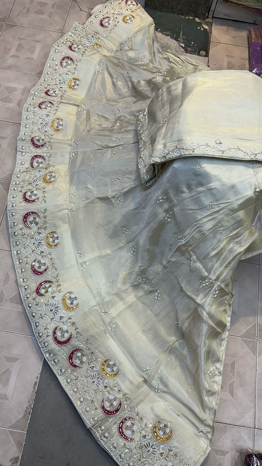 Kayatri  New Designer Pure Cosmos Silk Lehenga