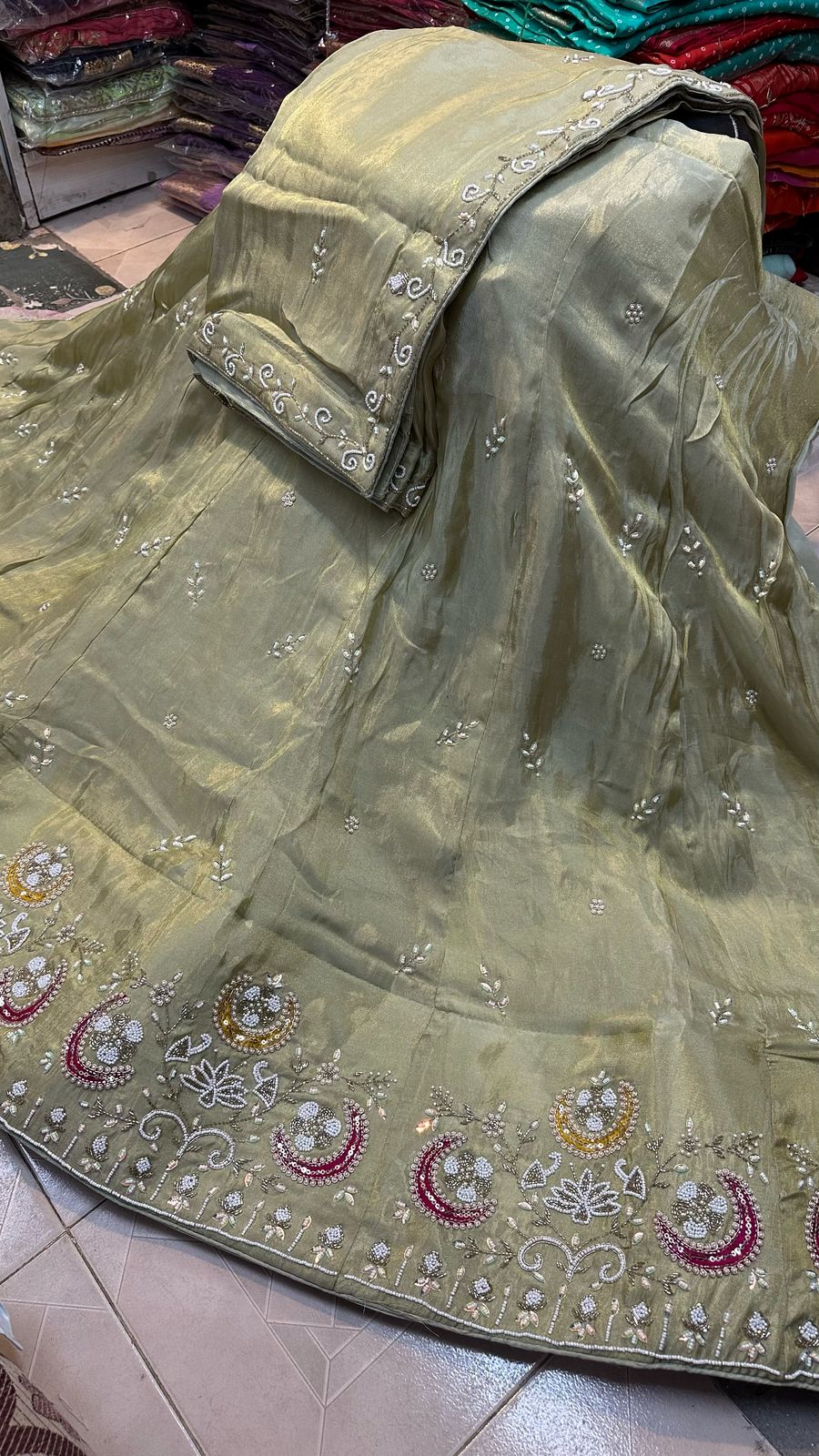 Kayatri  New Designer Pure Cosmos Silk Lehenga
