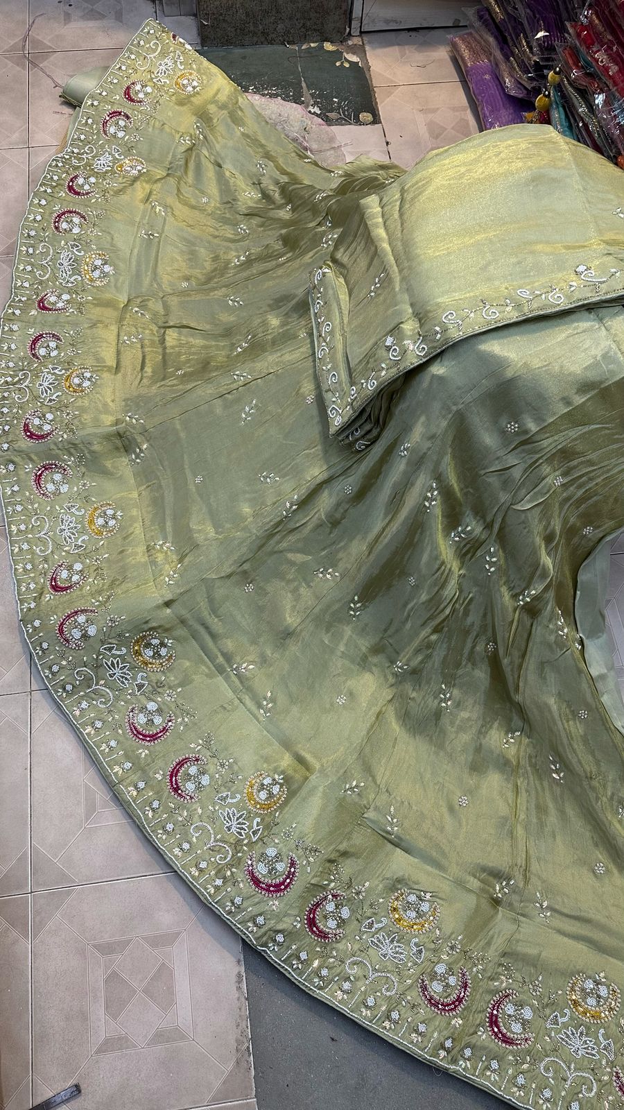 Kayatri  New Designer Pure Cosmos Silk Lehenga
