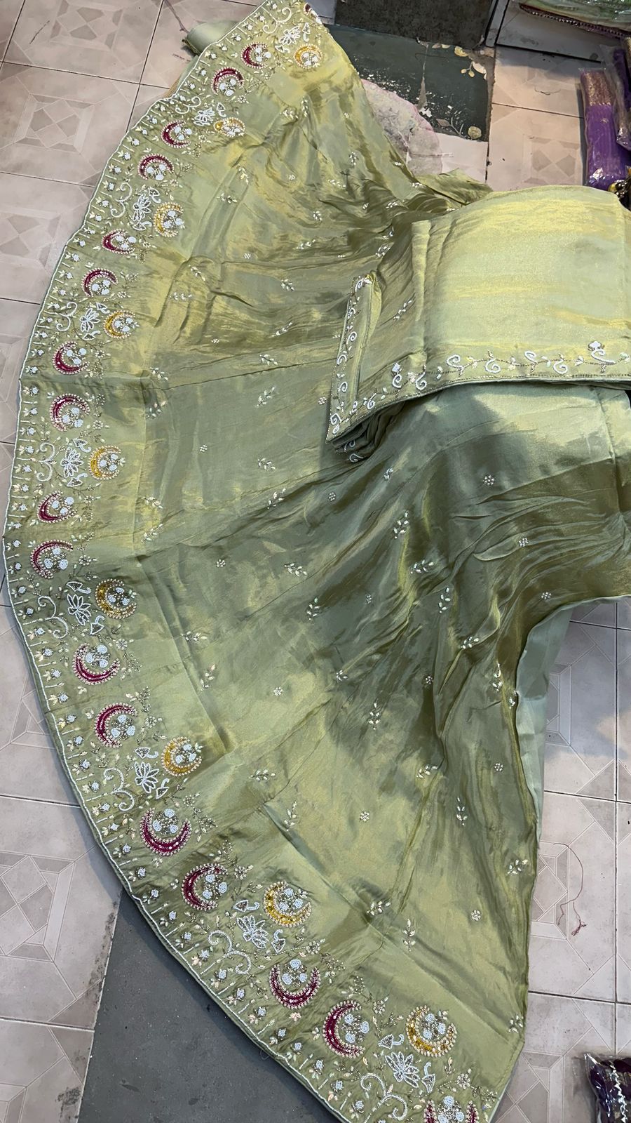 Kayatri  New Designer Pure Cosmos Silk Lehenga