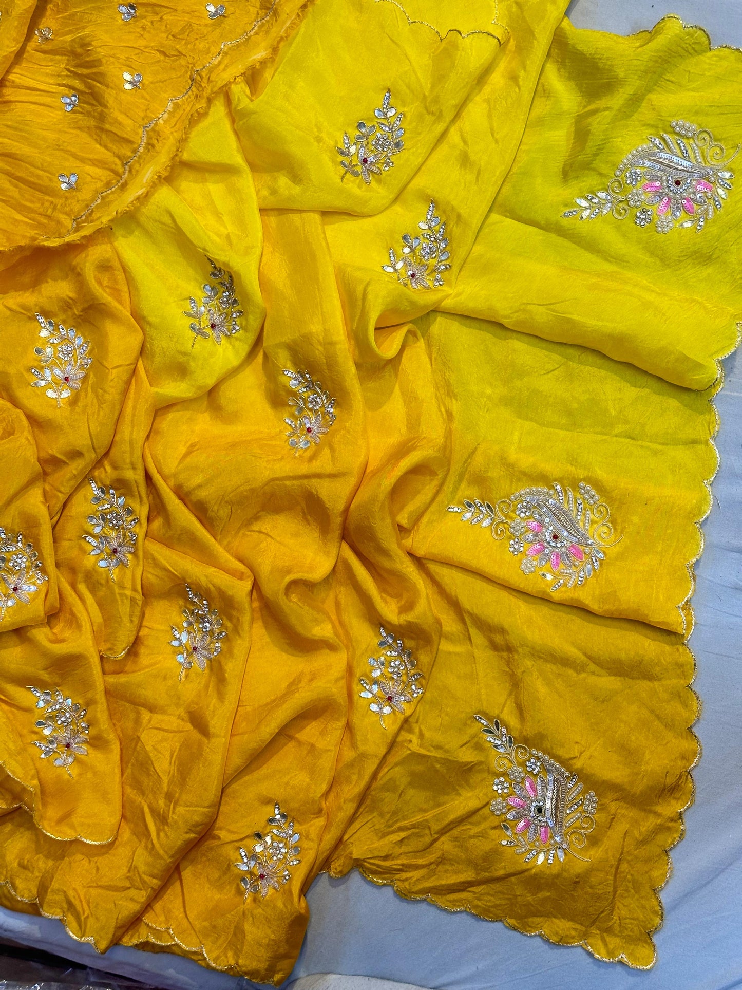 Kayatri  New Pure Upada Silk Hand Work Saree
